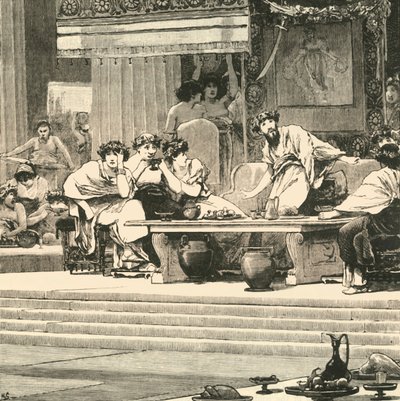 مأدبة ديموقليس ، 1890. بواسطة غير معروف