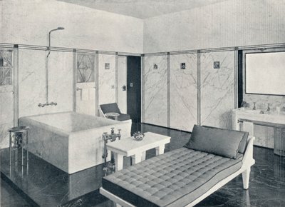 حمام قصر Stoclet ، بروكسل ، بلجيكا ، c1914 بواسطة غير معروف