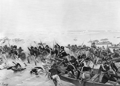 معركة أبو قير ، مصر ، 1801 بواسطة غير معروف