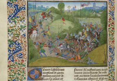 معركة الجبروتة في 14 أغسطس 1385 ، حوالي 1470-1475. بواسطة غير معروف