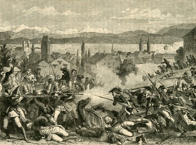 معركة زيورخ ، 1799 ، 1890. بواسطة غير معروف