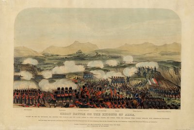 معركة ألما في 20 سبتمبر 1854 ، 1854 بواسطة غير معروف