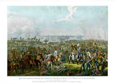 معركة الأمم في لايبزيغ ، ألمانيا ، 18 أكتوبر 1813 1900 بواسطة غير معروف