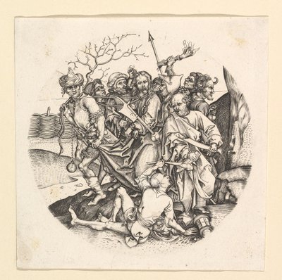 خيانة المسيح نسخة في شكل دائري ، كاليفورنيا. 1435-1491. بواسطة غير معروف