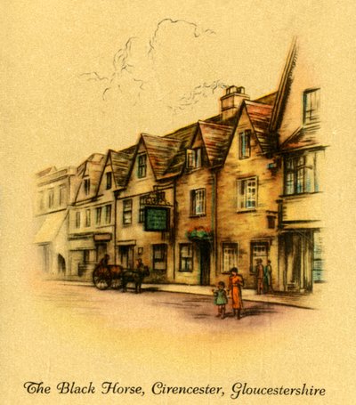 The Black Horse ، Cirencester ، جلوسيسترشاير ، 1936. بواسطة غير معروف
