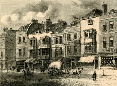 The Borough ، High Street ، عام 1825 ، c1878. بواسطة غير معروف