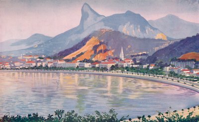 جزء بوتافوجو من شارع ريوس باي باي ، يطل عليه جبل كوركوفادو ، 1914 بواسطة غير معروف