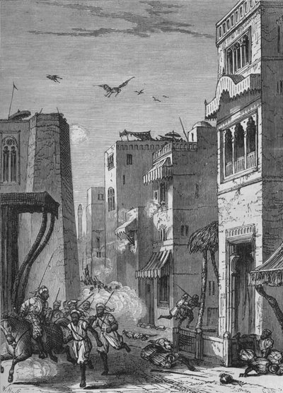 دخول القوات البريطانية إلى مولتان ، c1880 بواسطة غير معروف