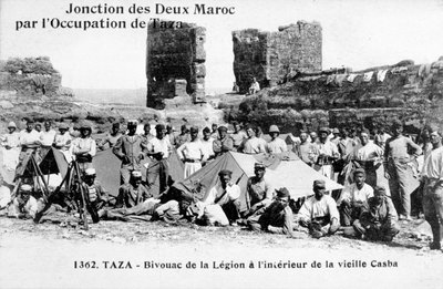 معسكر الفيلق الأجنبي ، تازة ، المغرب ، 1904 بواسطة غير معروف