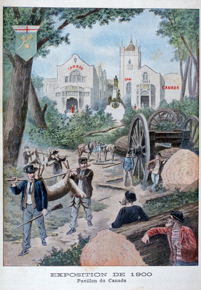 الجناح الكندي في المعرض العالمي لعام 1900 ، باريس ، 1900 بواسطة غير معروف