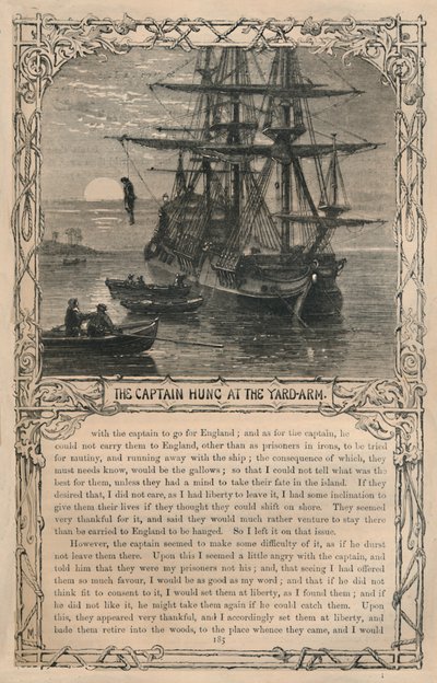 الكابتن هونغ في Yard-Arm ، c1870 بواسطة غير معروف