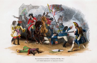 Carabiniers في معركة Ramillies ، 23 مايو 1706 بواسطة غير معروف