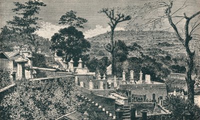 تل المقبرة في ناغازاكي ، اليابان ، قبل التوسع الحديث للمدينة ، 1907 بواسطة غير معروف