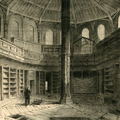 The Chapter House قبل ترميمه ، 1881. بواسطة غير معروف