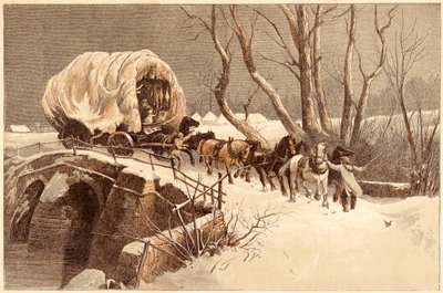 عربة عيد الميلاد ، 1866 بواسطة غير معروف