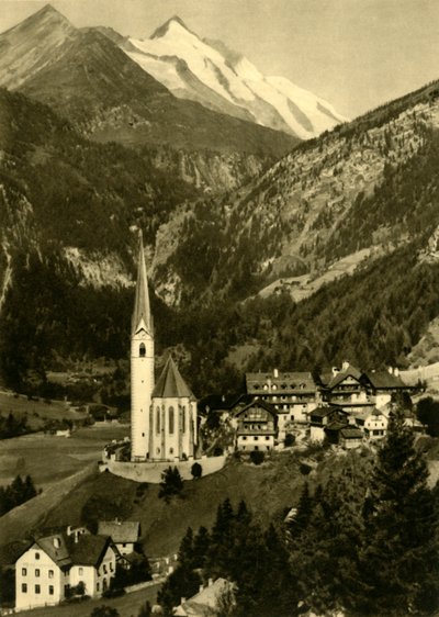 كنيسة سانت فنسنت ، Heiligenblut am Großglockner ، النمسا ، c1935. بواسطة غير معروف