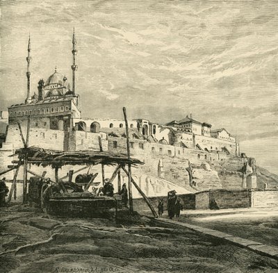 قلعة القاهرة بناها صلاح الدين 1890. بواسطة غير معروف