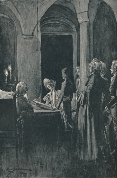 الزواج المدني لنابليون وجوزفين ، 9 مارس 1796 ، 1896. بواسطة غير معروف