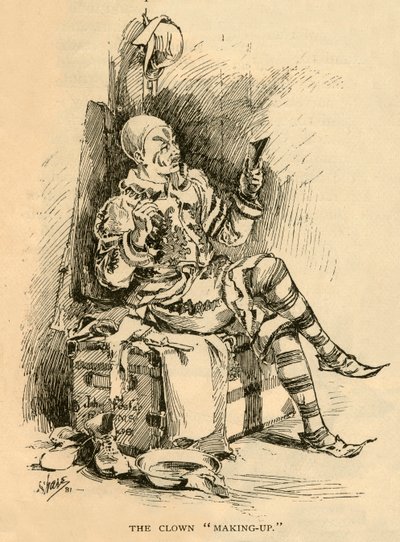مكياج المهرج ، 1882. بواسطة غير معروف