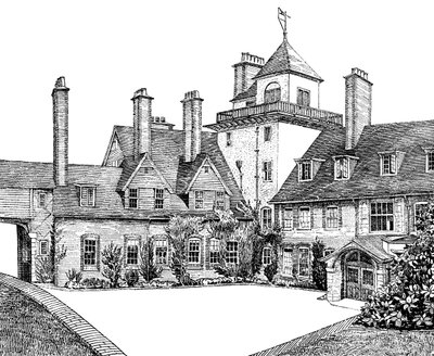 The Court Yard ، Standen ، East Grinstead ، 1900 بواسطة غير معروف