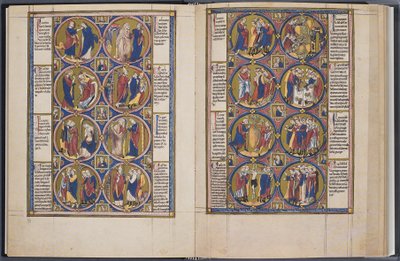 إنشاء. أخلاقيات الكتاب المقدس Codex Vindobonensis 2554، ca 1250 بواسطة غير معروف