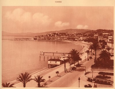 The Croisette and Mont Chevalier ، كان ، 1930. بواسطة غير معروف