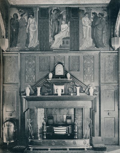 The Cupid and Psyche Frieze at No. I Palace Green North Wall، c1898 بواسطة غير معروف