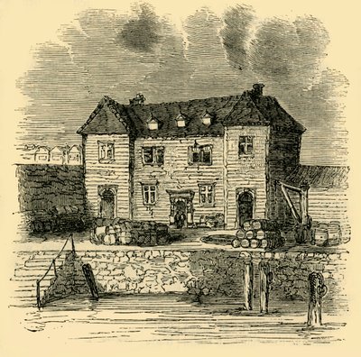The Custom House - Time of Elizabeth ، c1872. بواسطة غير معروف