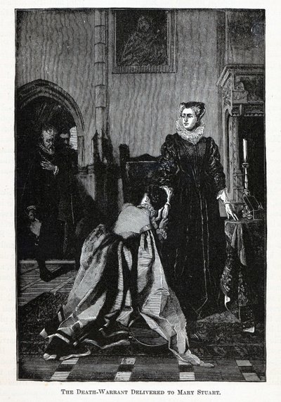 تم تسليم مذكرة الموت إلى ماري ستيوارت ، 1882 بواسطة غير معروف