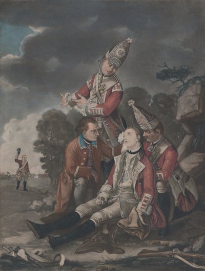 وفاة الجنرال وولف في كيبيك سبتمبر 1759 ، 10 أكتوبر 1779. بواسطة غير معروف
