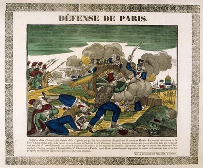 الدفاع عن باريس ، 1814 ، القرن التاسع عشر بواسطة غير معروف