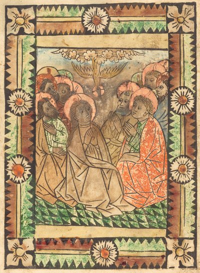نزول الروح القدس ، ج. 1450. بواسطة غير معروف