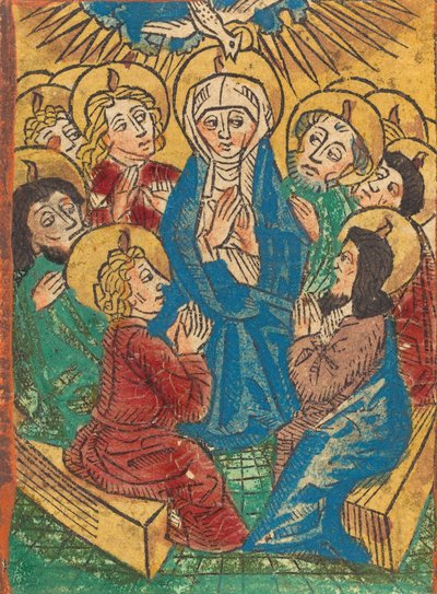 نزول الروح القدس ، ج. 1490. بواسطة غير معروف