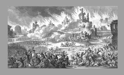 تدمير القدس والمعبد ، 1818. بواسطة غير معروف