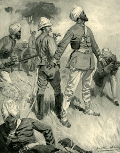 تفاني الجنرال روبرتس السيخ النظامي في Spingawi ، 1901. بواسطة غير معروف