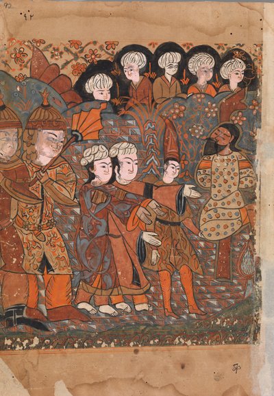 شنق الصائغ المخادع ، فوليو من كليلة ودمنة ، القرن الثامن عشر. بواسطة غير معروف