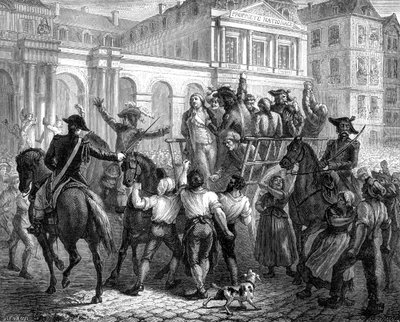 دوق أورليانز في طريقه إلى المقصلة ، باريس ، 6 نوفمبر 1793 1882-1884 بواسطة غير معروف
