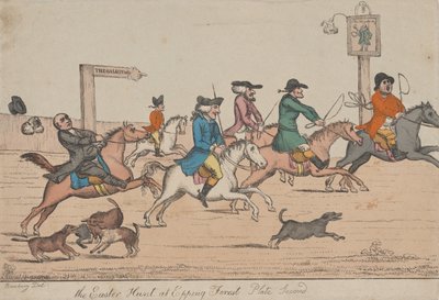 صيد عيد الفصح في غابة إيبينج ، اللوحة الثانية ، كاليفورنيا. 1810. بواسطة غير معروف