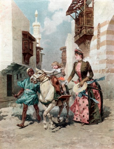 الحي المصري في المعرض العالمي ، باريس ، 1889 بواسطة غير معروف
