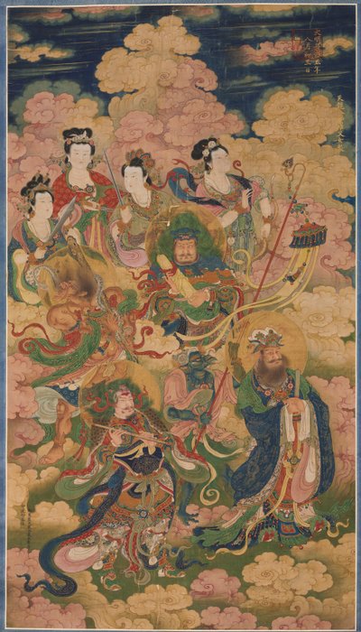 المضيفون الثمانية لديفا ، ونجا ، وياكشي ، 1454. بواسطة غير معروف