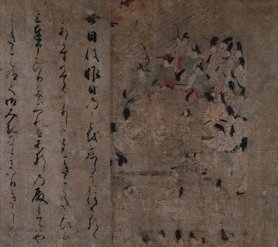 حضور الأباطرة في سباق الخيل: حلقة من حكاية Eiga Eiga Monogatari ، ج. 1200 بواسطة غير معروف