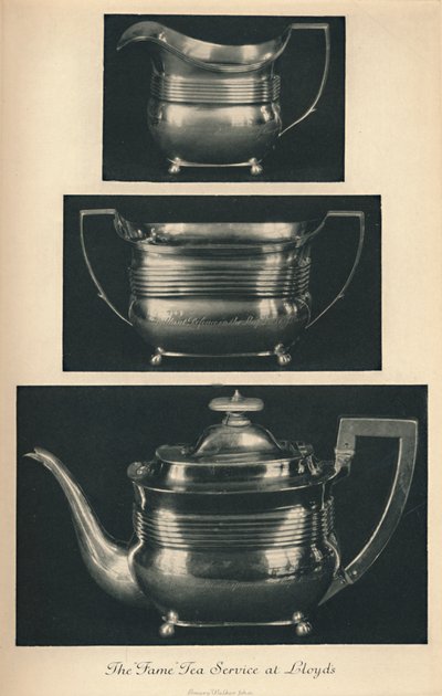 خدمة شاي الشهرة في لويدز ، c1804 ، 1928 بواسطة غير معروف