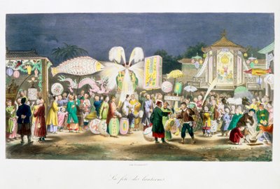 مهرجان الفوانيس بالصين 1824-1827 بواسطة غير معروف