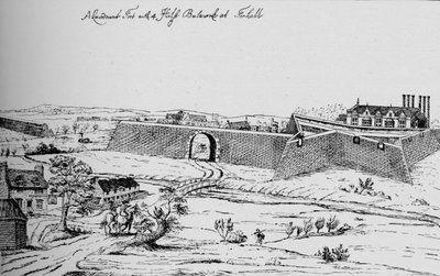 نصب الحصن في فوكسهول للدفاع عن لندن خلال الحرب الأهلية ، c1810 ، 1912 بواسطة غير معروف