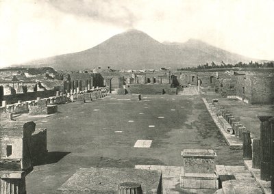 المنتدى في بومبي وفيزوف ، إيطاليا ، 1895. بواسطة غير معروف