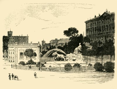 نافورة Cybele ، مدريد ، 1890. بواسطة غير معروف