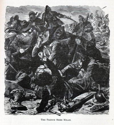 الاستيلاء الفرنسي على ميلان ، 1882 بواسطة غير معروف