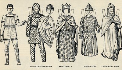معرض الأزياء البريطانية: اللباس الذي ارتداه الناس في نورمان تايمز ، c1934 بواسطة غير معروف