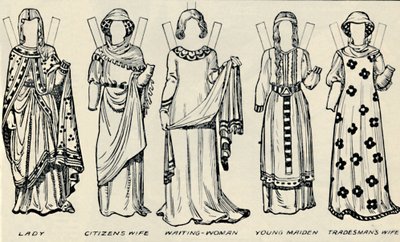 معرض الأزياء البريطانية: ما ارتداه الرجال والنساء في زمن هنري الثالث ، c1934 بواسطة غير معروف