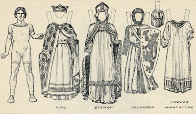 معرض الأزياء التاريخية: الفساتين التي تم ارتداؤها في أيام ريتشارد الأول ، c1934 بواسطة غير معروف